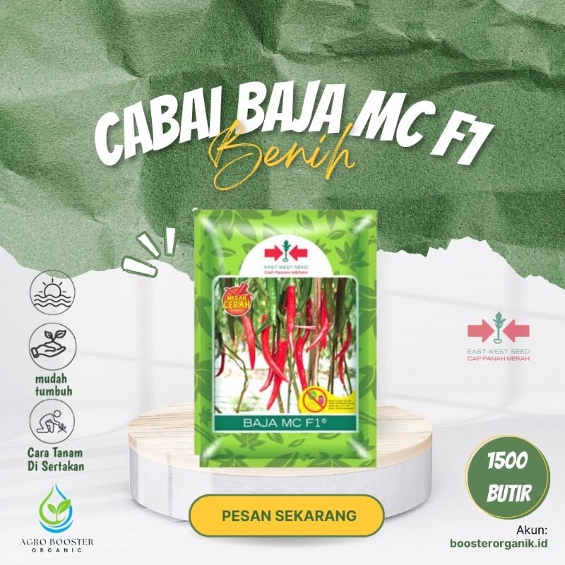 Benih Cabe Besar - Benih Cabai Besar Cap Panah Merah- Benih Cabai Besar BAJA F1 1500 biji