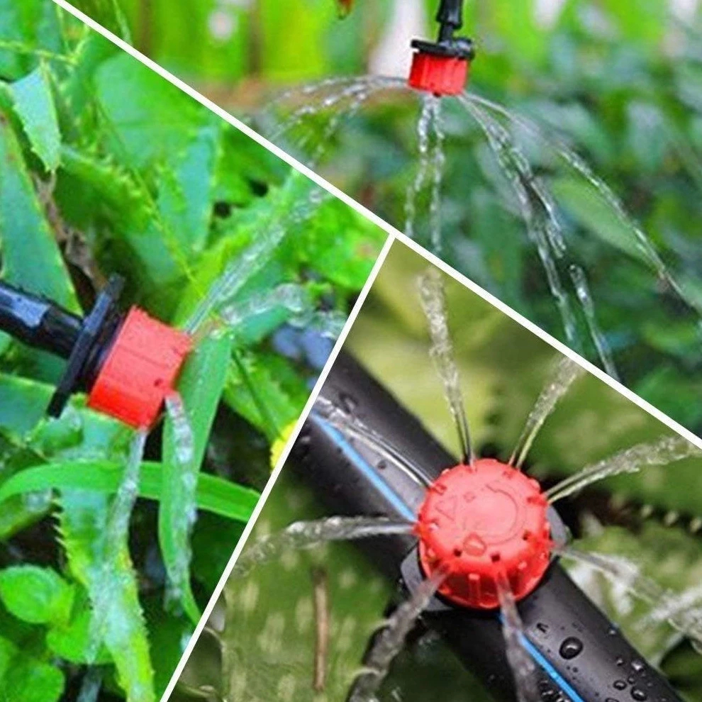 Paket Irigasi 15 Set Sprinkler Taman Selang Irigasi Set Sprayer Sprinkler Taman Alat Irigasi