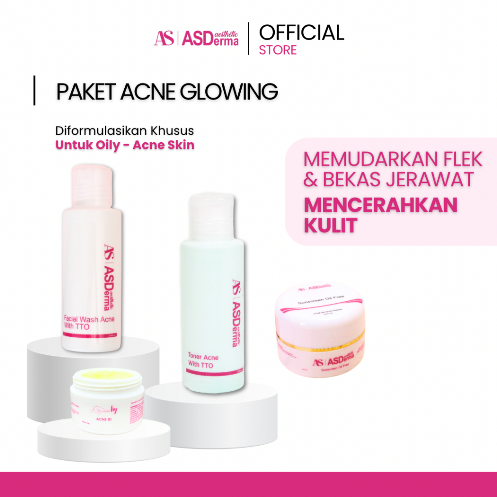 Asderma Aesthetic Paket Acne Glowing 100ML