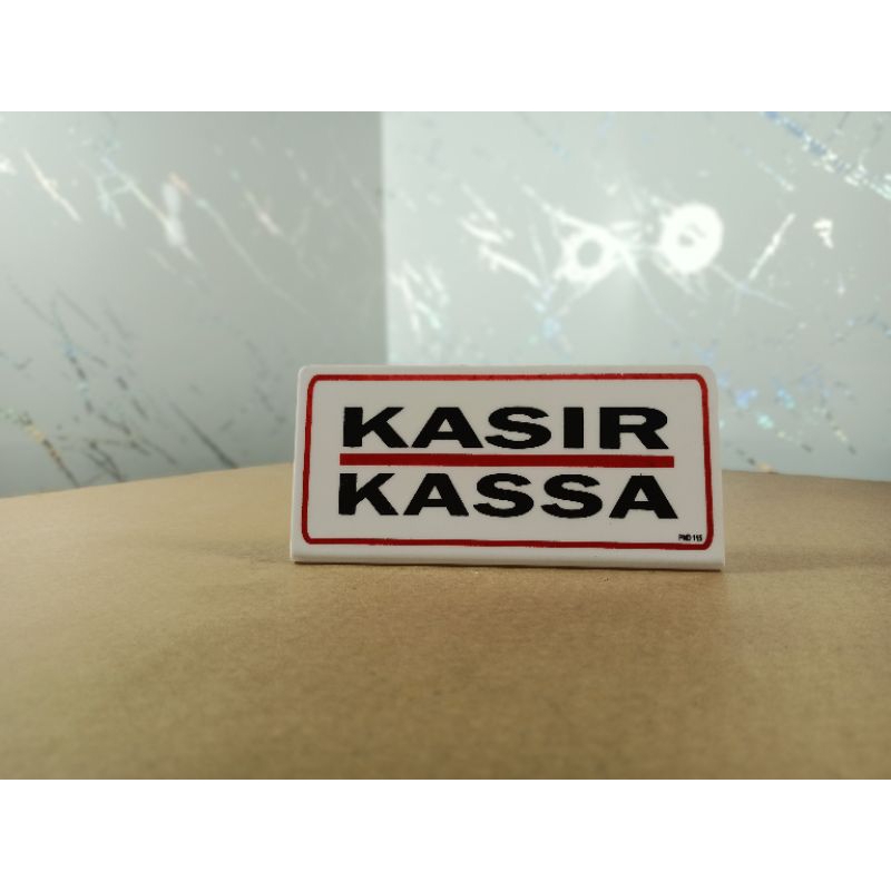 

Acrylic Kasir sign