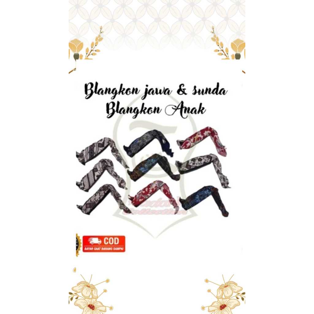 IKET KEPALA SUNDA/JAWA BATIK ANAK BLANGKON BATIK ANAK UDENG BATIK TOTOPONG ANAK IKAT KEPALA SUNDA (R