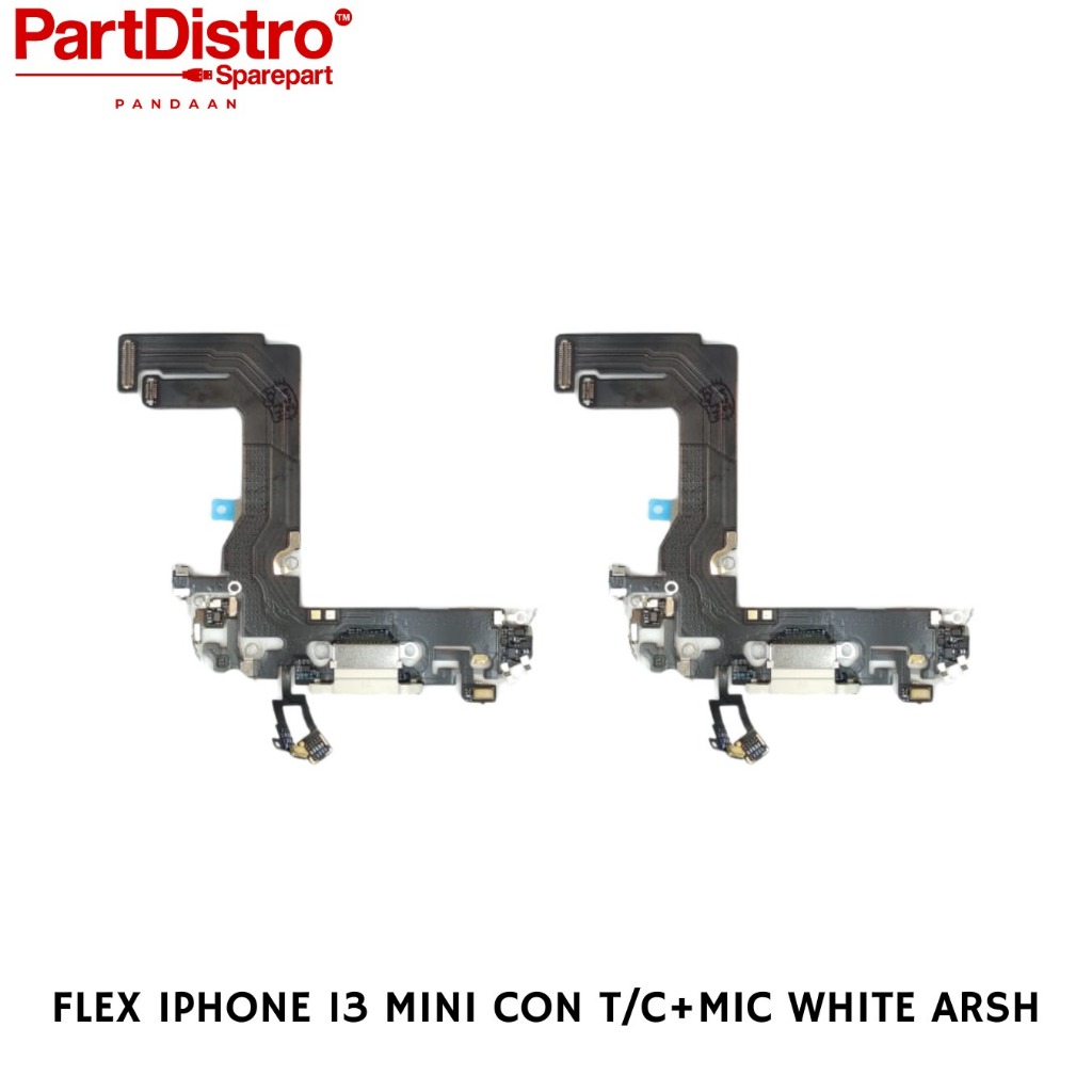 FLEXIBEL CHARGER IPHONE 13 MINI+MIC WHITE ARSH