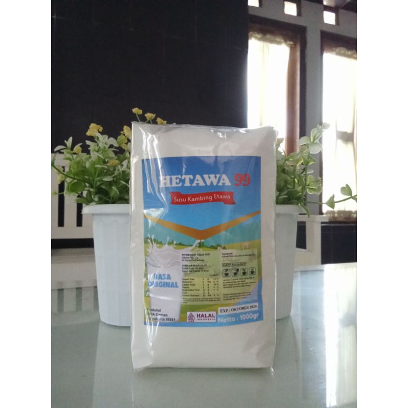 

Susu Kambing Etawa HETAWA99 Rasa Original 1000g I Susu Kambing Etawa Sehat Murah Berkualitas