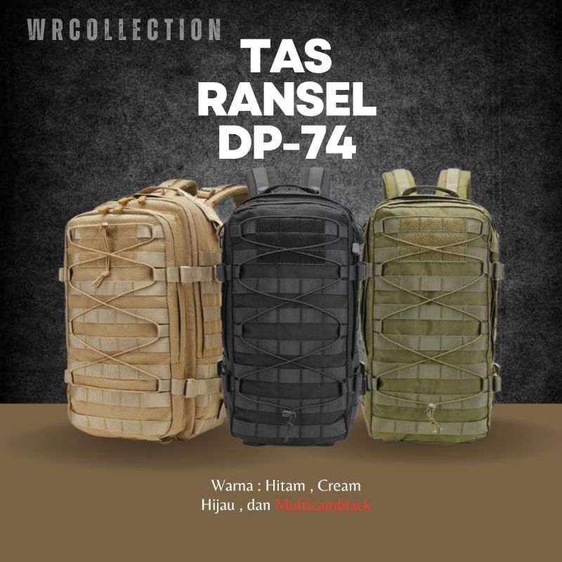 TAS RANSEL / TAS RANSEL DP - 74 / TAS MILITER / TAS OLAHRAGA MENDAKI / TAS PUNGGUNG  TAKTIS HIKING /