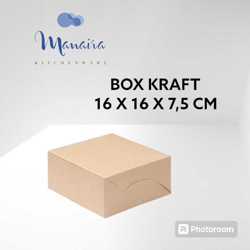 

BOX KRAFT / SNACK BOX 16X16X7,5 CM