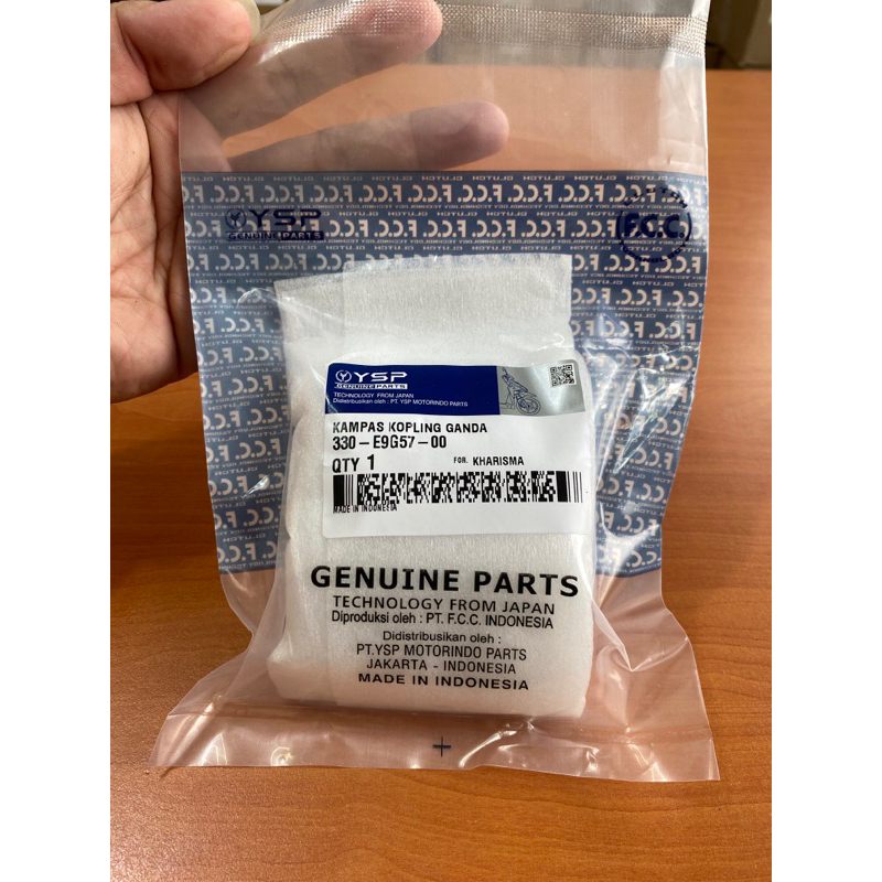 YSP Kampas Kopling Ganda Only Karisma KPH / Otomatis Ganda Kopling Supra X 125 / Asli F.C.C