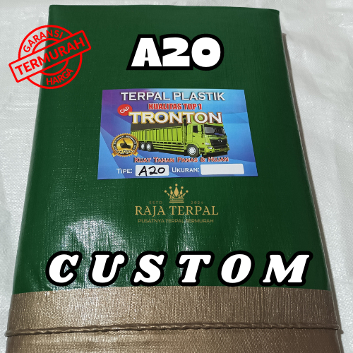 Terpal Tronton A20 Custom Meteran Plastik Tebal Lipat Lembaran Korea Biru Murah Untuk Tenda Kolam Ik