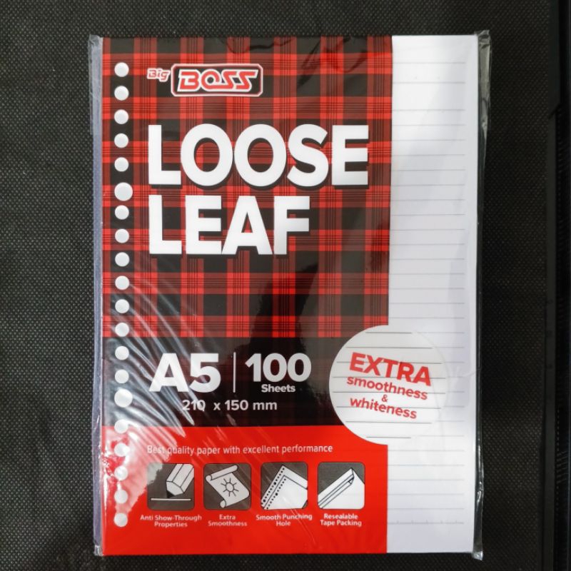 

Big Boss Loose Leaf A5 Bergaris isi 100