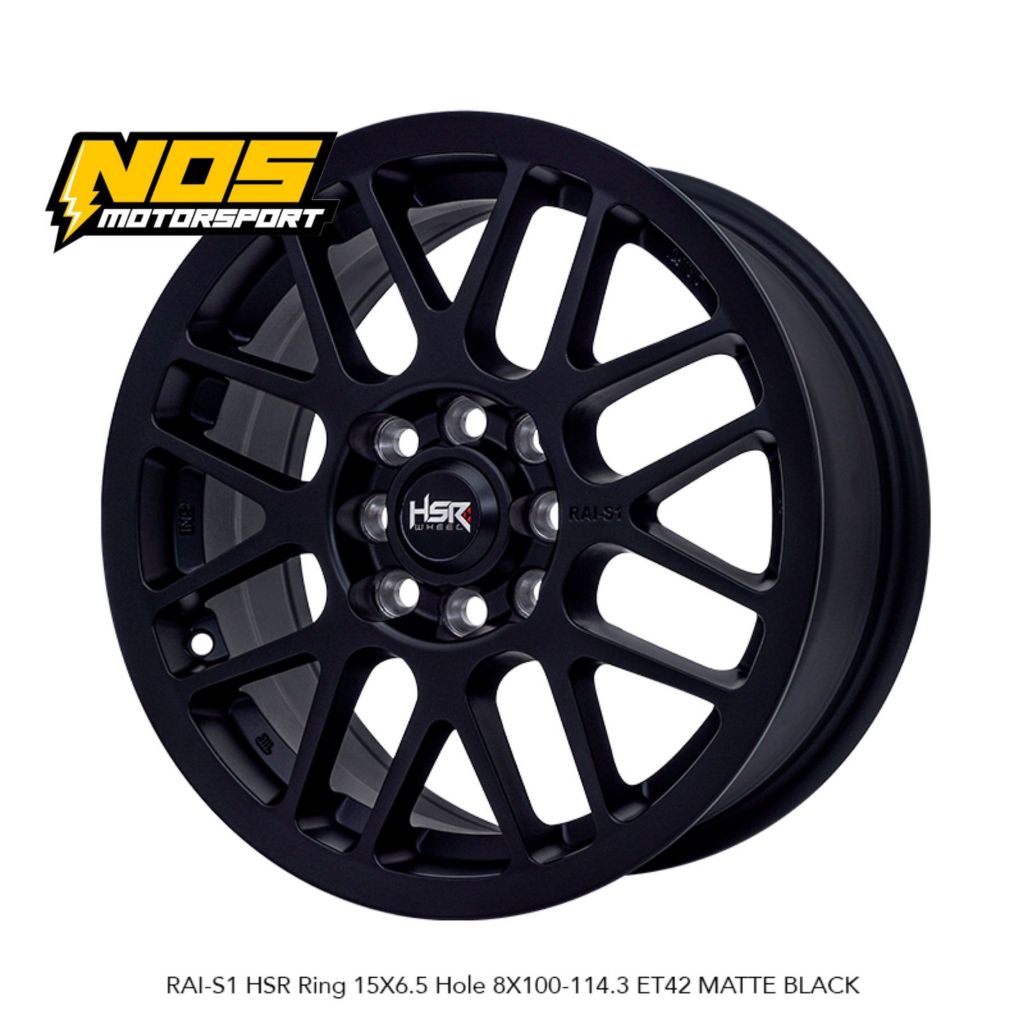 Velg Mobil Racing Ring 15 HSR RAI-S1 Lebar 6,5 Buat AVANZA, AGYA, SWIFT, YARIS, JAZZ