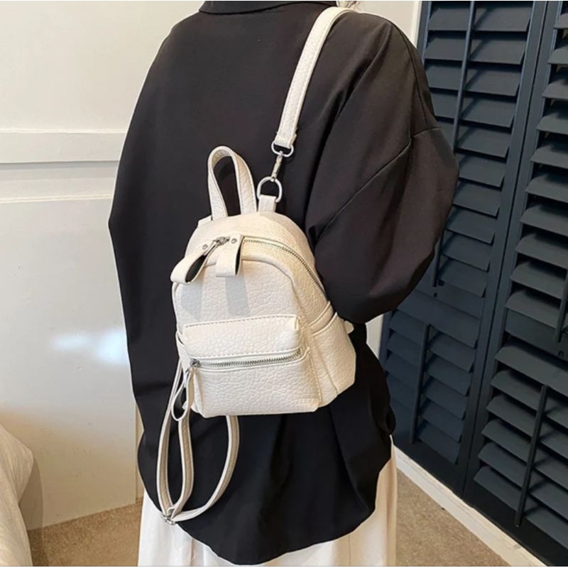 tas punggung mini wanita korea / tas gendong remaja tas sekolah wanita tas ransel terbari tas 2025
