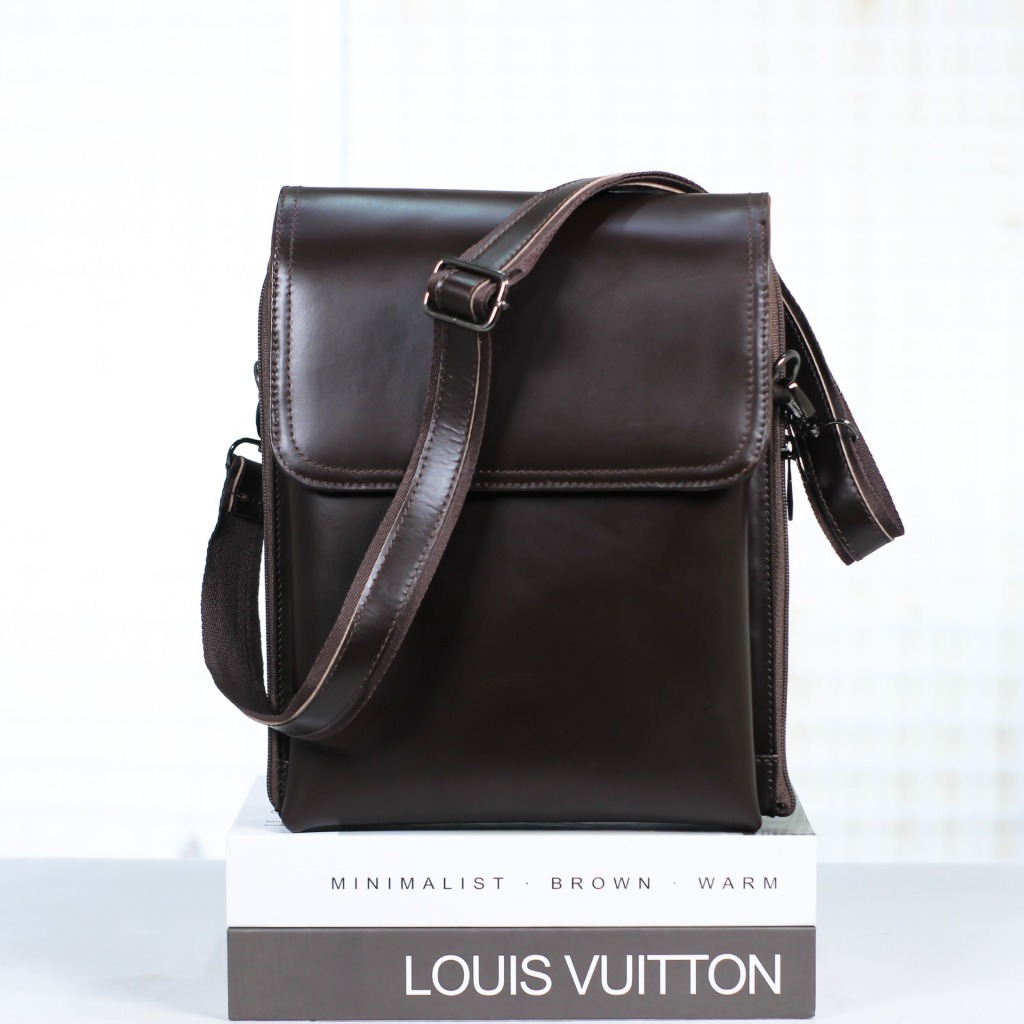 BELLARD Tas Kulit Sapi Slingbag Tas Selempang Cowok Pria