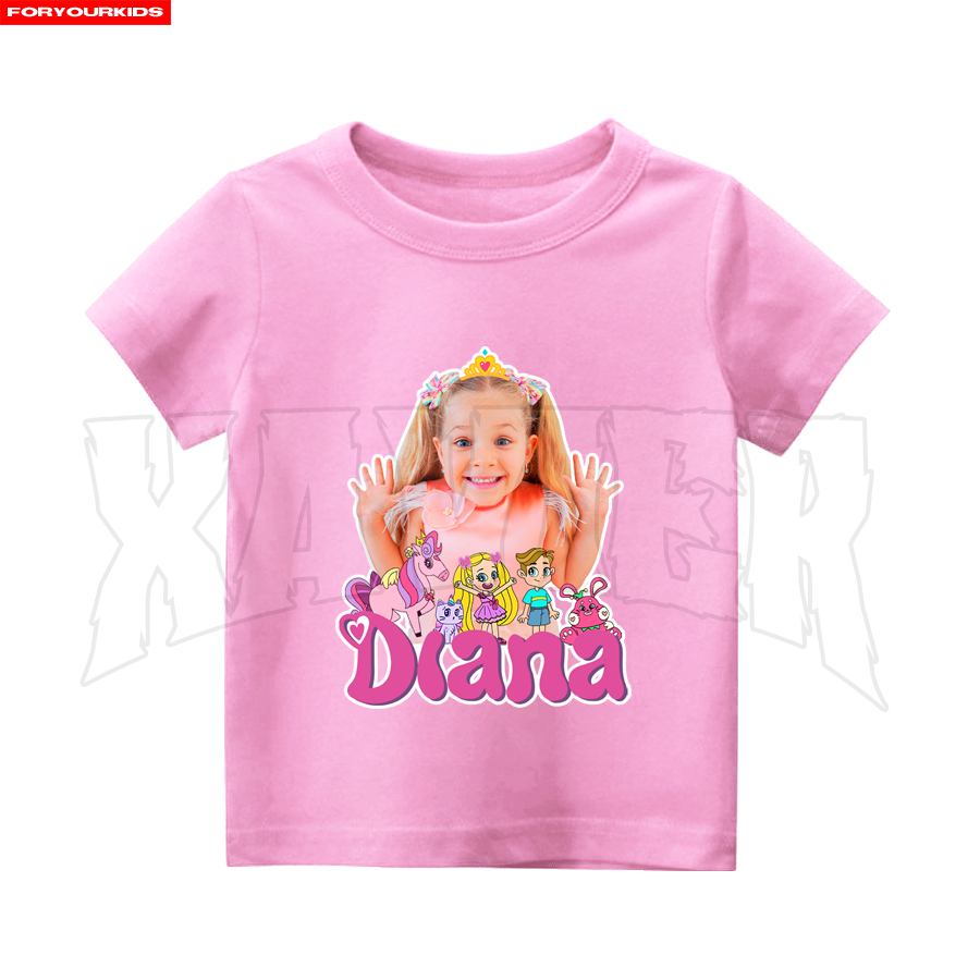BAJU ANAK KAOS ANAK LOVE DIANA YOUTUBER