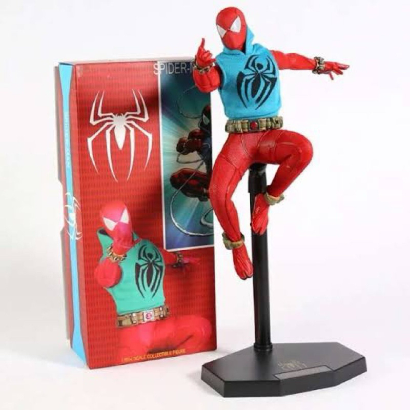 Action Figure Crazy Toys Spiderman Scarlett Spider Suit Ver.