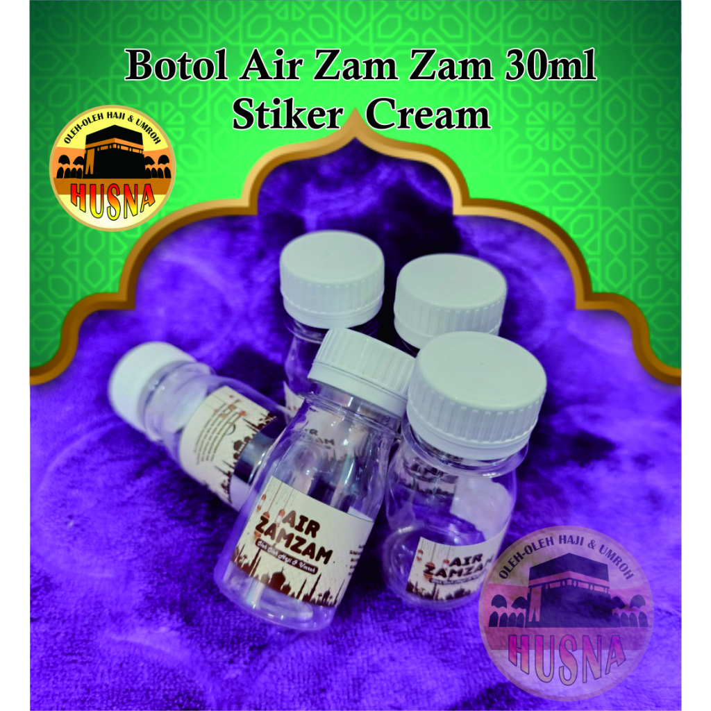 

Botol Kemasan Air Zam-Zam 30 ml Stiker Cream