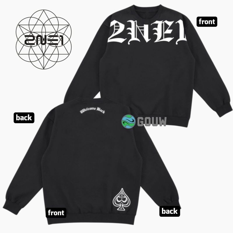 SWEATER 2NE1 WELCOME BACK 2024 TOUR MERCH KPOP BLACKJACK IDOL OUTFIT KONSER