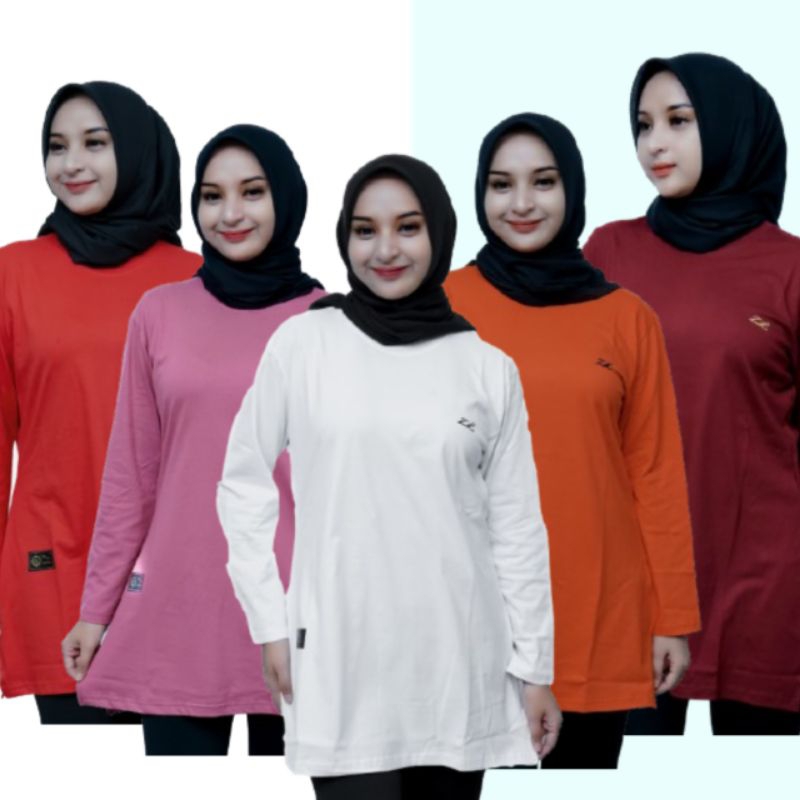 Kaos TUNIK Wanita Lengan Panjang hits ZOLA ZOLA ORIGINAL size [M L XL XXL XXXL]