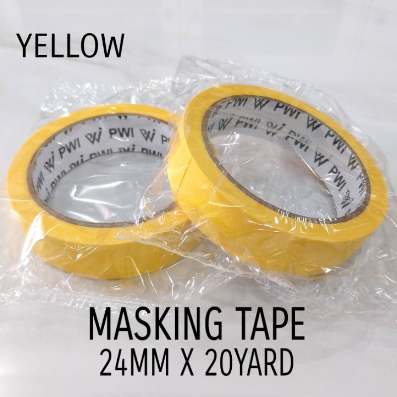 

Masking Tape Kuning 24mm x 20yard PWI
