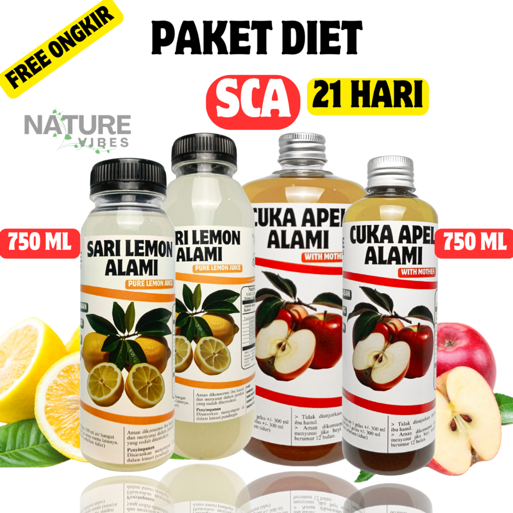 

PAKET DIET 21 HARI - CUKA APEL - SARI LEMON - MADU MULTIFLORA - CHIASEED - GARAM HIMALAYA