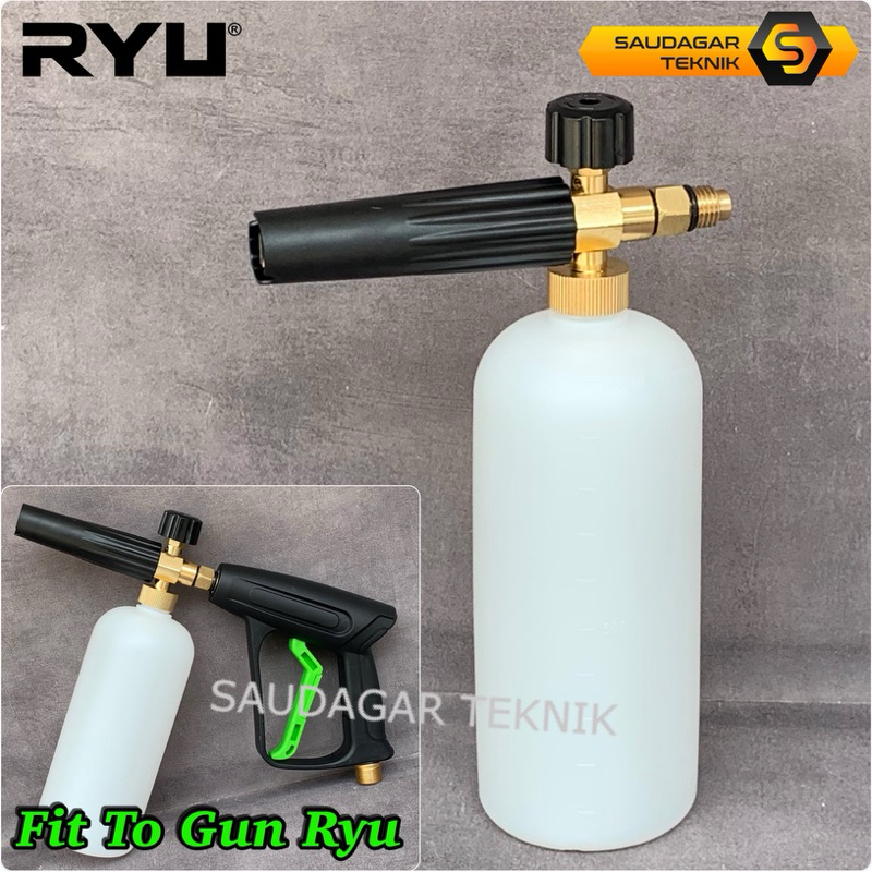 FOAM LANCE RYU RPW 100 Snow Foam Tabung Cuci Salju Alat Steam Cuci Mobil Motor Jet Cleaner RYU RPW 1