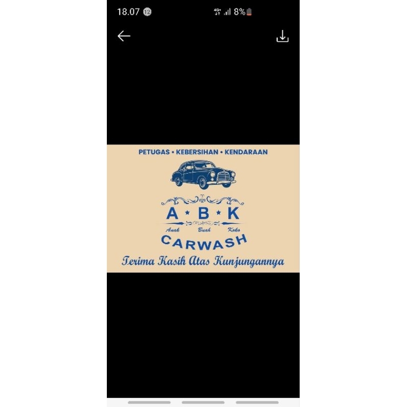 

alas kaki carwash cetak 1 warna