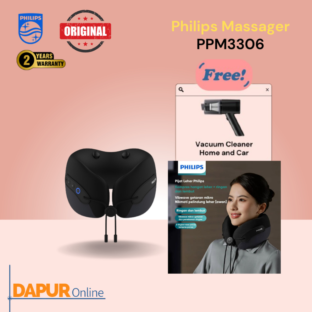 Philips Ring Neck Support PPM3306 Alat Pijat Leher