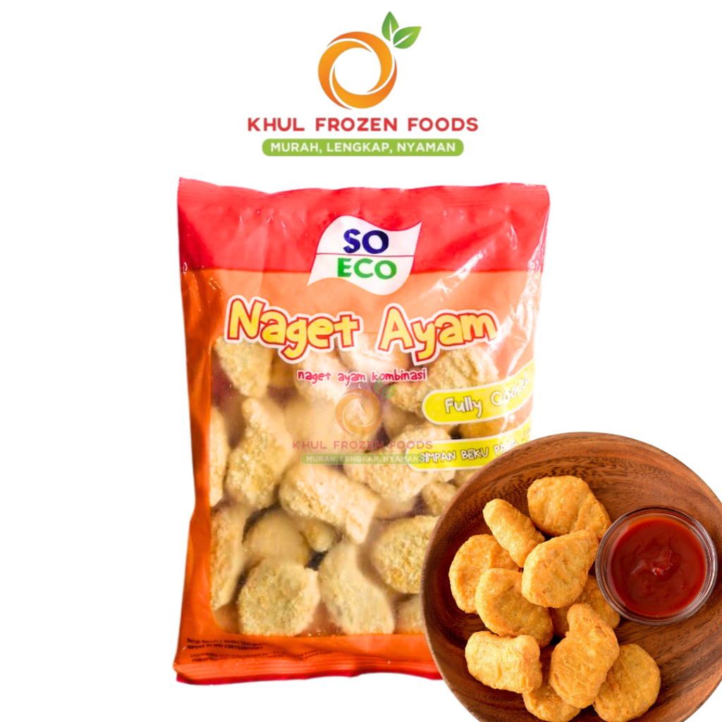 

SoEco Nugget Ayam 500gr/ Nugget ayam/ Nugget murah/ Nugget frozen/ Naget