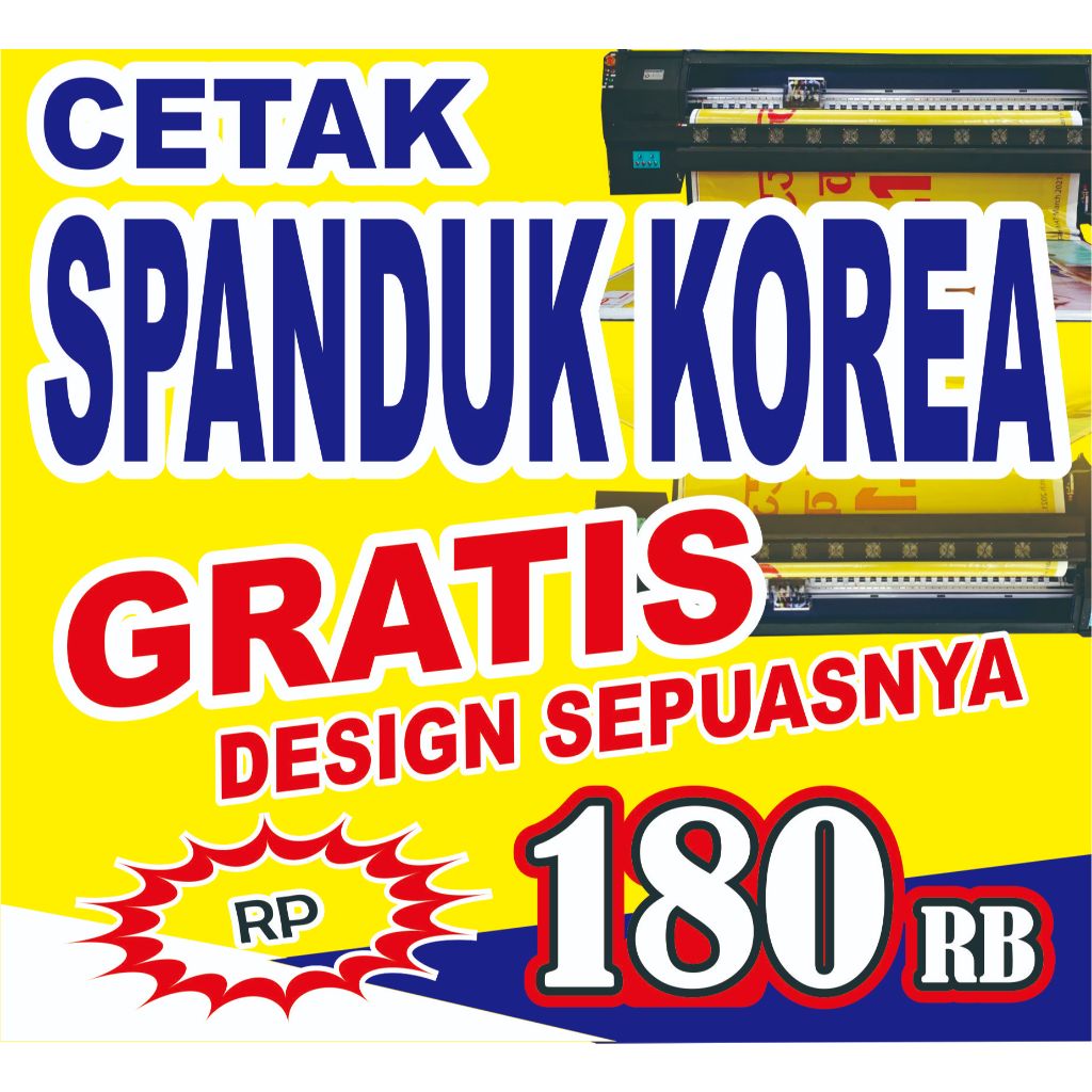

SPANDUK KOREA 350GSM 300X100CM