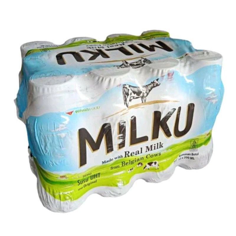 

Milku Minuman Susu UHT 200ml - Rasa Original(1 pack/12 botol)