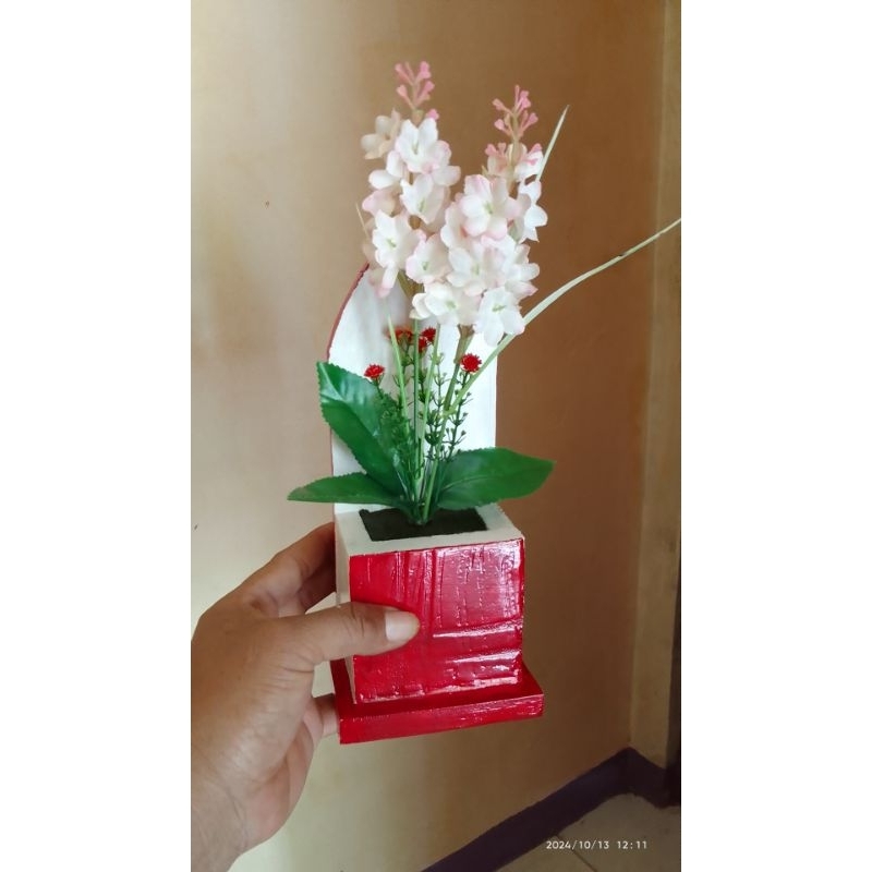 SET BUNGA HIAS SNAPDRAGON BUNGA PLATIK LAVENDER TEMPEL DINDING HIASAN DINDING MINI HOMEDECOR BUNGA D