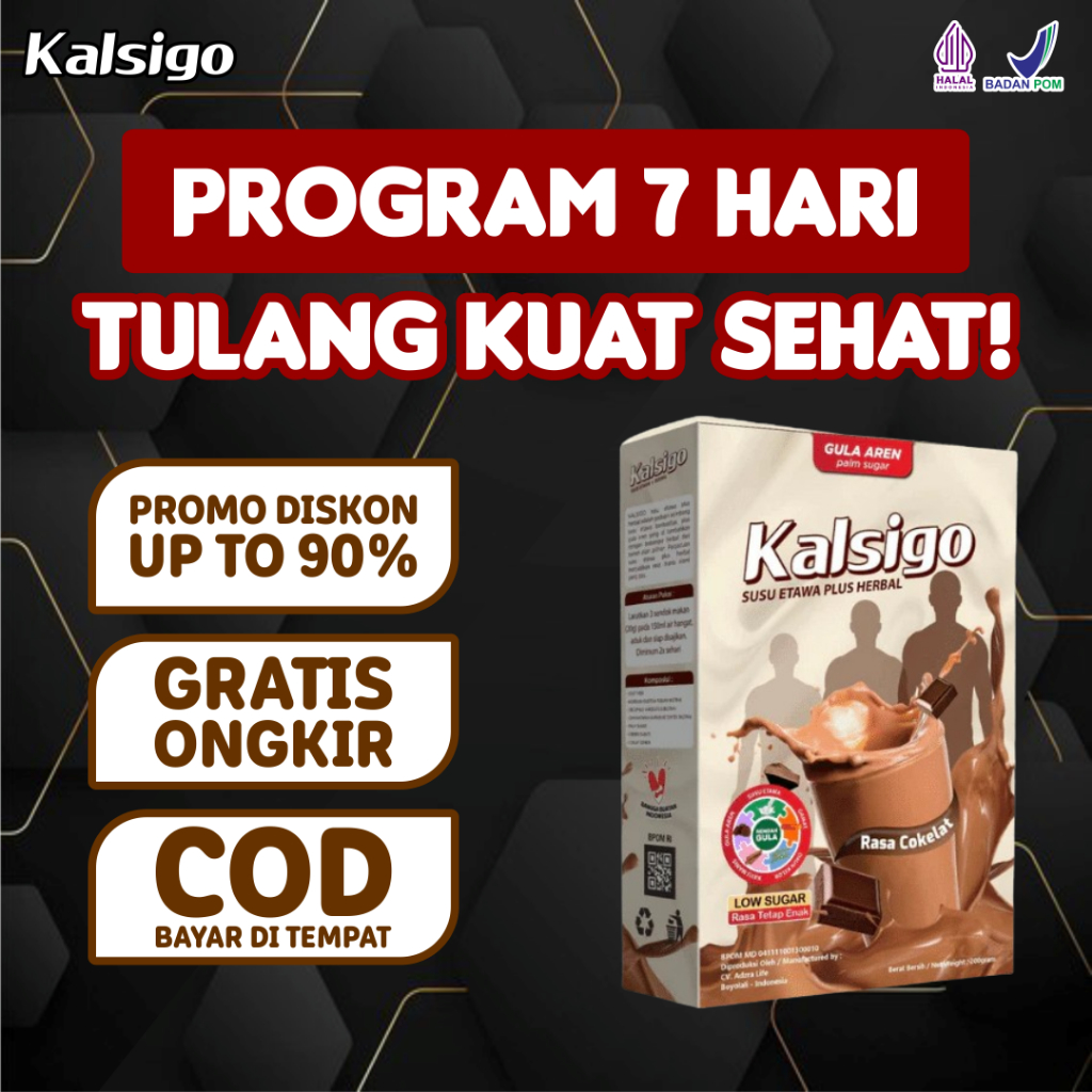 

Kalsigo Susu Penggemuk Badan Efektif, Gratis Ongkir, Halal & BPOM!