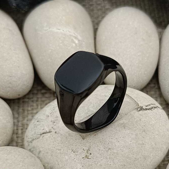 CINCIN PRIA RING HITAM TANPA PERMATA CINCIN PRIA MODEL TERBARU