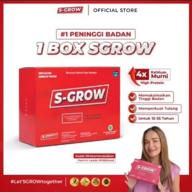 

S-GROW Susu Penambah Tinggi Badan Anak Dan Dewasa - Susu Berkalsium Tinggi Terbaik