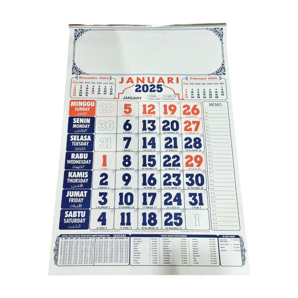 

kalender gantung dinding tahun 2025 lengkap