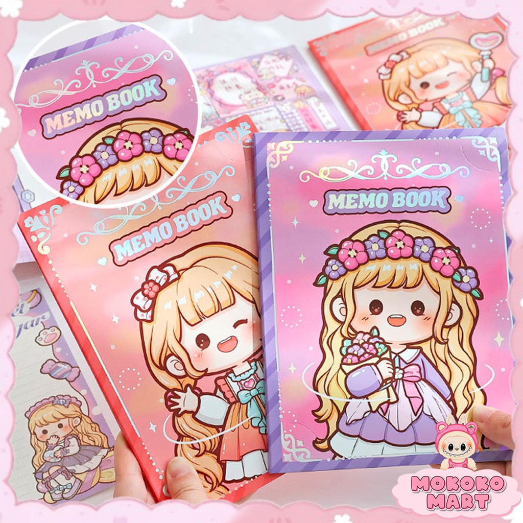 

MM Post-it Note Book Note Paper Kertas Sticky Notes Buku Memo Set Stationery Buku Notebook TLD162
