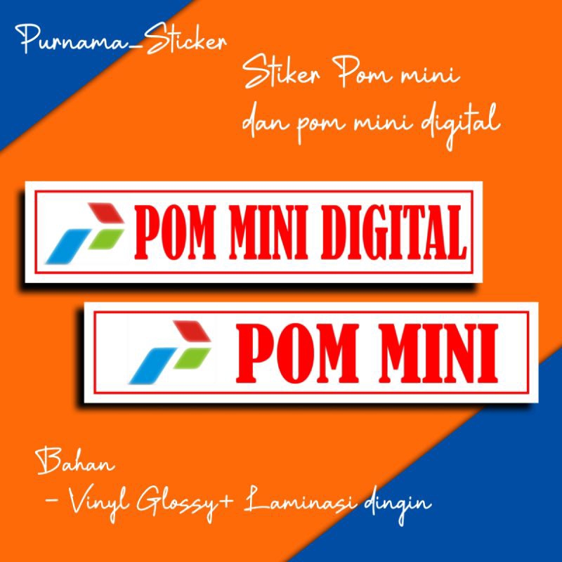 

stiker pomini , pom mini digital