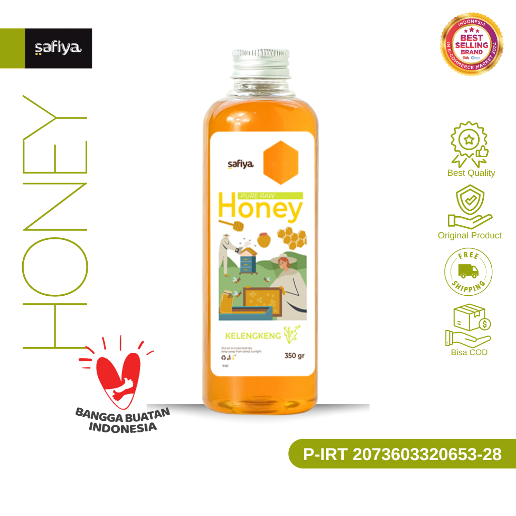 

Safiya Madu Murni Kelengkeng 350 Gram Raw Honey Premium
