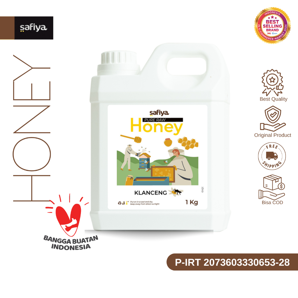

Safiya Madu Murni Klanceng 1 Kg Raw Honey Premium