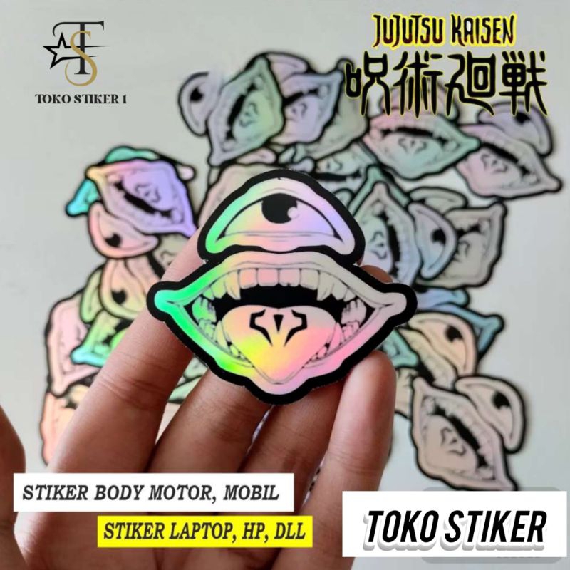 

Sticker stiker hologram anime-jujutsu kaisen-logo sukuna