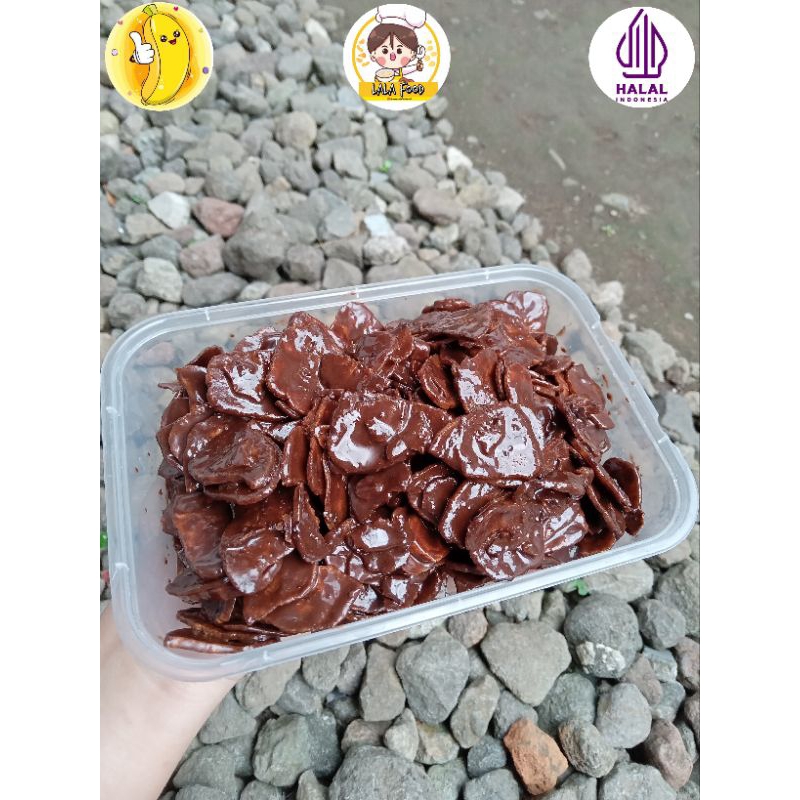 

KRIPIK PISANG COKLAT LUMER VIRAL HARGA PROMO 200gr RASA ENAK