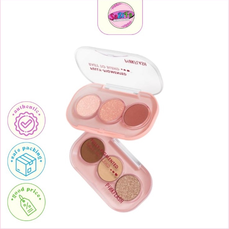 Lebih Murah  Eyeshadow Pinkflash 3 Warna
