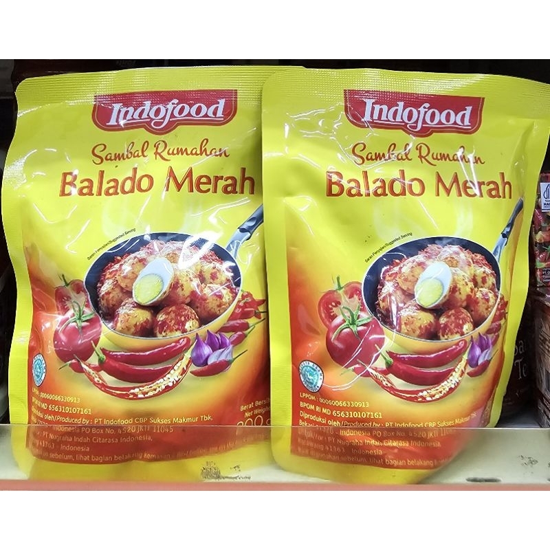 

Indofood Sambal Balado Merah 200g Pouch - Sambal Rumahan