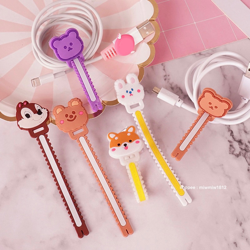 Pengikat Kabel - BISA PILIH MOTIF - Pengikat Kabel Charger - Pengikat Kabel Lucu - Pengikat Kabel Ka