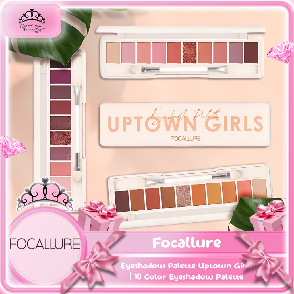 Focallure Eyeshadow Palette Uptown Girls | 10 Color Eyeshadow Palette