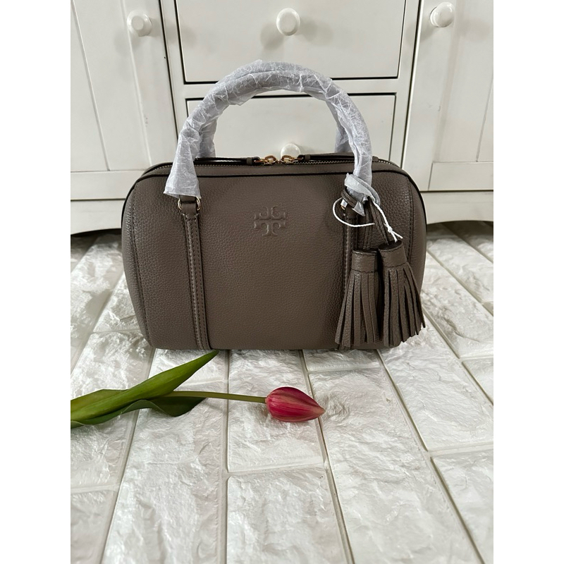 TB Thea Small Satchel Gray Heron