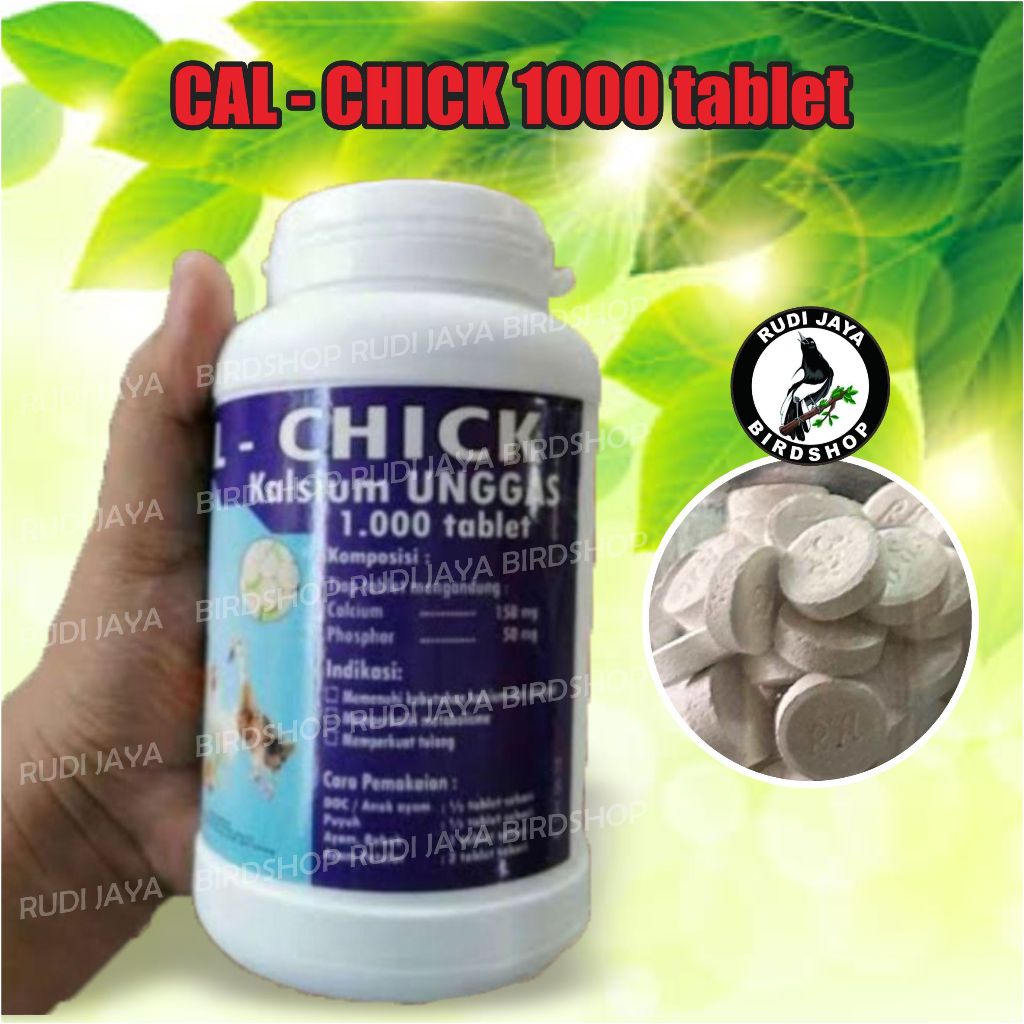 KALK KALSIUM 1 BOTOL CAL CHICK MENCUKUPI KALSIUM MINERAL AYAM UNGGAS BEBEK BURUNG HEWAN TERNAK