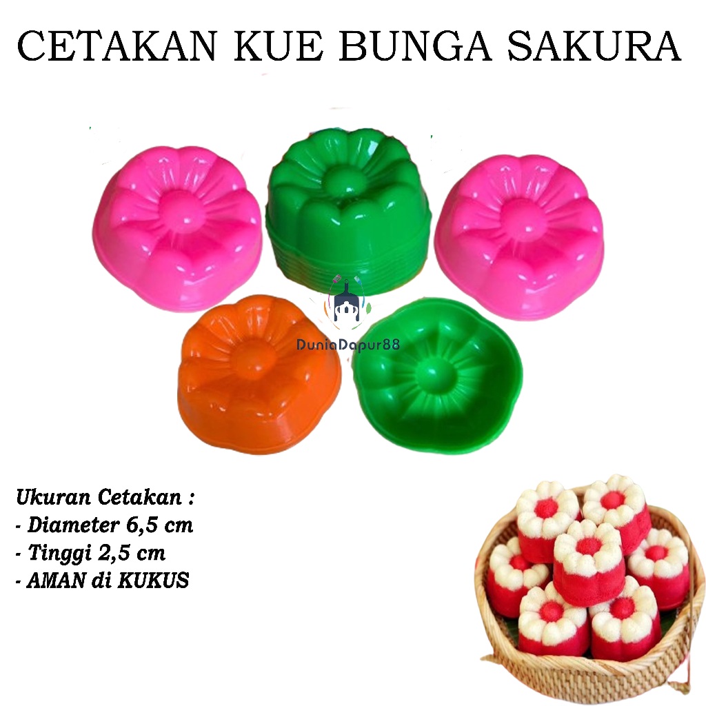 Cetakan Kue/ Cetakan Bunga Sakura / Cetakan Puding / Cetakan Putu Ayu