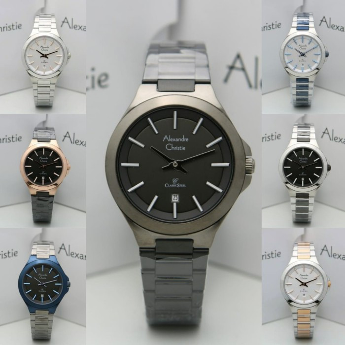 Jam Tangan Alexandre Christie AC8634 AC8634 Black Grey Original Garansi Resmi 1 Tahun