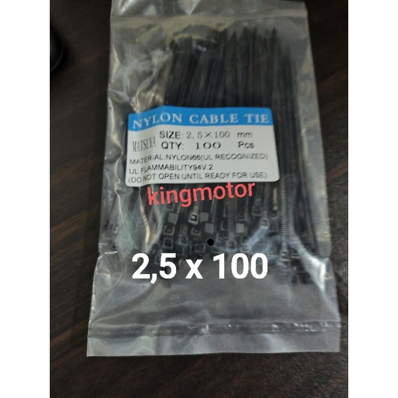 

KABEL TIES 2,5X100 MM ISI 100PCS CABLE TIE CABEL TIES