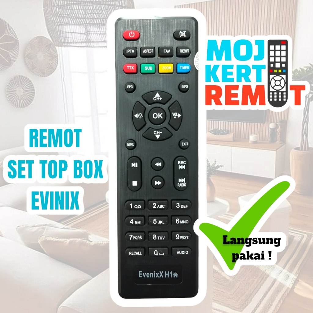 REMOTE SET TOP BOX EVINIX