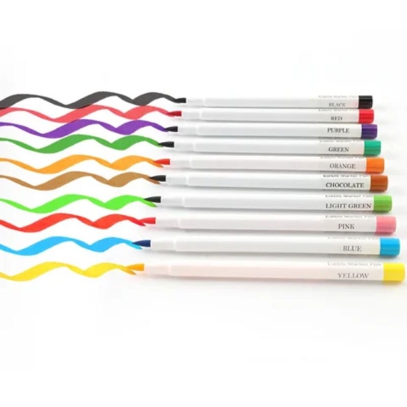 

Edible Pen Coloring Spidol Marker Foodgrade